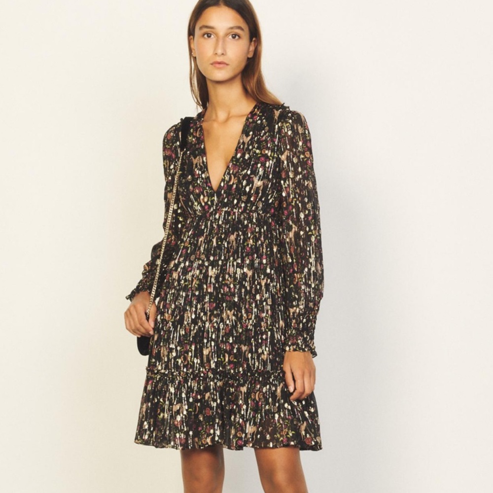 Sandro Dinna Printed Dress